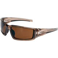 Uvex Hypershock Safety Glasses, Espresso Lens, Anti-Scratch/Polarized, ANSI Z87+ Brunswick Fyr & Safety
