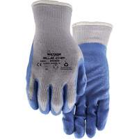 Stealth Blue Chip Coated Gloves, Large, Rubber Latex Coating, 10 Gauge, Polyester Shell Brunswick Fyr & Safety