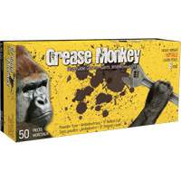 Grease Monkey&reg; Gloves, Large, Nitrile, 8-mil, Powder-Free, Black Brunswick Fyr & Safety