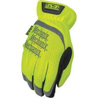 FastFit&reg; High-Visibility Work Gloves, Synthetic Palm, Size Medium/9 Brunswick Fyr & Safety