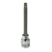 Long SAE Bit Socket, 7/32" x 3-5/8" L, 3/8" Drive Brunswick Fyr & Safety