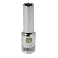 Metric Socket, 10 mm, 1/2" Drive, 6 Points, Deep Brunswick Fyr & Safety