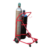Chariot pour bouteilles, Roues Caoutchouc moulé, Base de 25-1/2"la x 7"lo, 350 lb NKH897 | Brunswick Fyr & Safety