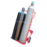 Cylinder Cart, Mold-on Rubber Wheels, 25-1/2"W x 7"L Base, 350 lbs. Brunswick Fyr & Safety