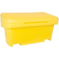 Heavy-Duty Outdoor Salt and Sand Storage Container, 24" x 48" x 24", 10 cu. Ft., Yellow Brunswick Fyr & Safety