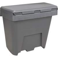 Salt & Sand Storage Bins, With Hasp, 21" x 27" x 26", 4.24 cu. ft., Grey Brunswick Fyr & Safety
