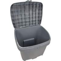 Salt & Sand Storage Bins, With Hasp, 21" x 27" x 26", 4.24 cu. ft., Grey Brunswick Fyr & Safety