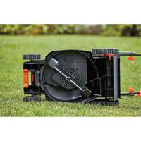 Tondeuse &agrave; gazon avec poign&eacute;e confortable, Pouss&eacute;e, &eacute;lectrique, Largeur de coupe 17" Brunswick Fyr & Safety
