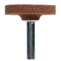 Vitrified Bond Mounted Points, W235, Aluminum Oxide, 1-1/2" Dia., 1/4" L, 60 Grit Brunswick Fyr & Safety