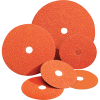 Blaze&reg; Fiber Discs, Ceramic Alumina, 24, 4-1/2" Dia x 7/8" Arbor Brunswick Fyr & Safety