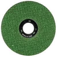Meule flexible Green Corps, 4-1/2" x 1/8", Arbre 7/8", C&eacute;ramique, Type 27 Brunswick Fyr & Safety