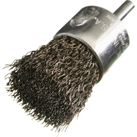 Brosse mont&eacute;es &agrave; fils cr&ecirc;p&eacute;s, 1/2", Fils 0,005", Tige 1/4" Brunswick Fyr & Safety