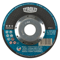 Premium Deep Thincut Cut-Off Wheel, 7" x 1/16", 7/8" Arbor, Type 27, Aluminum Oxide, 8600 RPM Brunswick Fyr & Safety