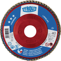 Disque &agrave; lamelles Long Life 4-1/2", 4-1/2" x 7/8", Type 27, Grain 40, Zirconium Brunswick Fyr & Safety