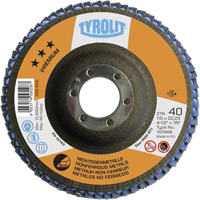 Disque &agrave; lamelles en aluminium 4-1/2", 4-1/2" x 7/8", Type 29, Grain 40, C&eacute;ramique Brunswick Fyr & Safety