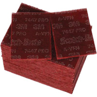 Scotch-Brite 7447 Hand Pads, Aluminum Oxide, 9" x 6", Very Fine Grit Brunswick Fyr & Safety