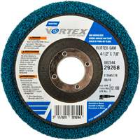 Vortex Non-Woven Disc, 4-1/2" Dia. x 1/2" W, 7/8" Arbor, Aluminum Oxide NV163 | Brunswick Fyr & Safety