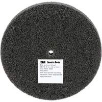 Meule unitaris&eacute;e EXL Scotch-Brite, 5" x 1/2", Arbre de 1/4", Grain de Fin, Carbure de silicium Brunswick Fyr & Safety