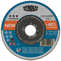 Cerabond Cutting Disc, 6" x 0.045", 7/8" Arbor, Type 1, Ceramic, 10200 RPM NV295 | Brunswick Fyr & Safety