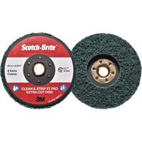 Disque extra coupe  Clean and Strip  XT Pro Scotch-Brite, 4-1/2" dia., Grain Extra grossier, Oxyde d'aluminium Brunswick Fyr & Safety