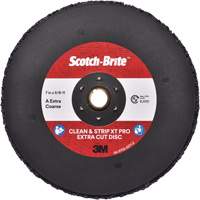 Disque extra coupe  Clean and Strip  XT Pro Scotch-Brite, 7" dia., Grain Extra grossier, Oxyde d'aluminium Brunswick Fyr & Safety