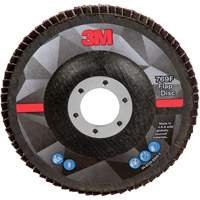 Disque &agrave; lamelles &agrave; changement rapide 769F, 5" x 7/8", Type 27, Grain 40+, C&eacute;ramique Brunswick Fyr & Safety