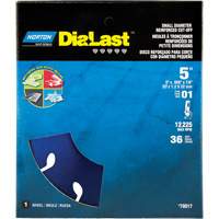 Dialast RightCut Cut-Off Wheel, 5" x 0.05", 7/8" Arbor, Type 01/41, Diamond, 12225 RPM Brunswick Fyr & Safety
