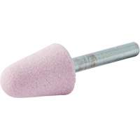 Meule mont&eacute;e vitrifi&eacute;e, A5, Oxyde d'aluminium, 3/4" dia., 1-1/8" lo, 80 Grain Brunswick Fyr & Safety