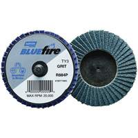 BlueFire&reg; R884P Plastic Flat Mini Flap Disc, 2" x Type 27, P60 Grit, Zirconia Alumina Brunswick Fyr & Safety
