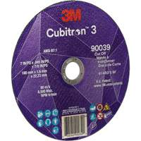 Meule &agrave; tronçonner Cubitron 3, 7" x 0,09", Arbre de 7/8", Type T27, C&eacute;ramique, 8500 Tr/min Brunswick Fyr & Safety