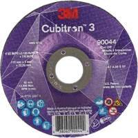 Meule &agrave; tronçonner Cubitron 3, 4-1/2" x 1/8", Arbre de 7/8", Type T27, C&eacute;ramique, 13 300 Tr/min Brunswick Fyr & Safety