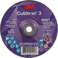 Cubitron 3 Depressed Centre Grinding Wheel, 4" x 1/4", 3/8" Arbor, Ceramic, Type T27 Brunswick Fyr & Safety