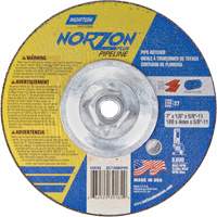 NorZon Plus SGZ Right Angle Cut-Off Wheel, 7" x 1/8", 5/8"-11 Arbor, Type 27/42, Ceramic Alumina, 8600 RPM Brunswick Fyr & Safety