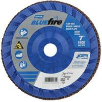 BlueFire Quick Trim Flap Disc, 7" x 7/8", Type 27, 40 Grit, Zirconia Alumina Brunswick Fyr & Safety