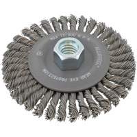 Brosse &agrave; fils m&eacute;talliques ALLSTEEL, 6" dia., Fils 0,02", Arbre 5/8"-11 Brunswick Fyr & Safety