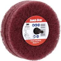 Scotch-Brite Roloc Plus General Purpose Scuffing Wheel, 4" Dia. Brunswick Fyr & Safety