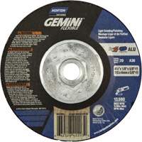 Gemini Flexible A AO Grinding and Cutting Wheel, 4-1/2" x 1/8", 5/8"-11 Arbor, Type 29, Aluminum Oxide, 13580 RPM Brunswick Fyr & Safety