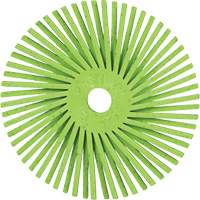 Scotch-Brite Type A Precision Radial Bristle Brush PN-RB, Ceramic, 50+ Grit, 3" Dia. Brunswick Fyr & Safety