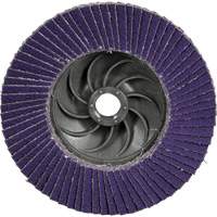 Disque &agrave; lamelles conique 1169F Cubitron 3 &agrave; changement rapide, 4-1/2" x 5/8"-11, Type T29, Grain 80+, C&eacute;ramique Brunswick Fyr & Safety