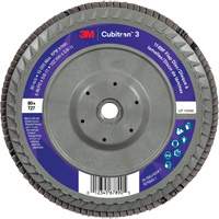 Disque &agrave; lamelles plate 1169F Cubitron 3 &agrave; changement rapide, 6" x 5/8"-11, Type T27, Grain 80+, C&eacute;ramique Brunswick Fyr & Safety