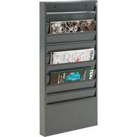 Literature Storage Racks, Stationary, 10 Slots, Steel, 13-1/8" W x 2" D x 26-1/4" H OA163 | Brunswick Fyr & Safety