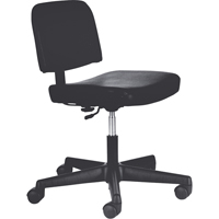 Steno Chairs, Vinyl, Black, 250 lbs. Capacity OA276 | Brunswick Fyr & Safety