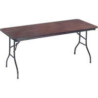 Folding Table, Rectangular, 72" L x 36" W, Laminate, Brown OA948 | Brunswick Fyr & Safety
