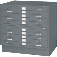 Steel Plan Files, 5 Drawers, 40-3/8" W x 29-3/8" D x 16-1/2" H Brunswick Fyr & Safety