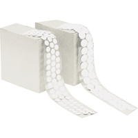 Attache en rondelle, Crochet, 1/2" dia., Adh&eacute;sif, Blanc Brunswick Fyr & Safety