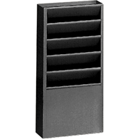Literature Storage Racks, Stationary, 5 Slots, Steel, 9-3/4" W x 4-1/8" D x 21" H OC539 | Brunswick Fyr & Safety