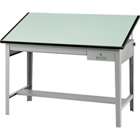 Precision Drafting Table Base, 56-3/8" W x Grey OA912 | Brunswick Fyr & Safety