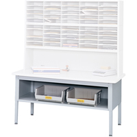 E-z Sort<sup>®</sup> Mailroom Furniture-sorting Tables With Shelf-base Table With Shelf, 60" W x 28" D x 36" H, Laminate OD938 | Brunswick Fyr & Safety