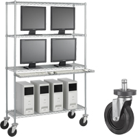 Trousse de roulettes de 5" en caoutchouc Brunswick Fyr & Safety