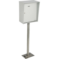 Collecting Boxes, Pedestal -Mounted, 21" x 12-7/8", Aluminum Brunswick Fyr & Safety